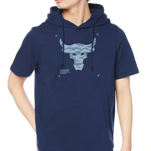 Under Armour x Project Rock Terry Short Sleeve Hoodie Size S - Picture 9 of 9